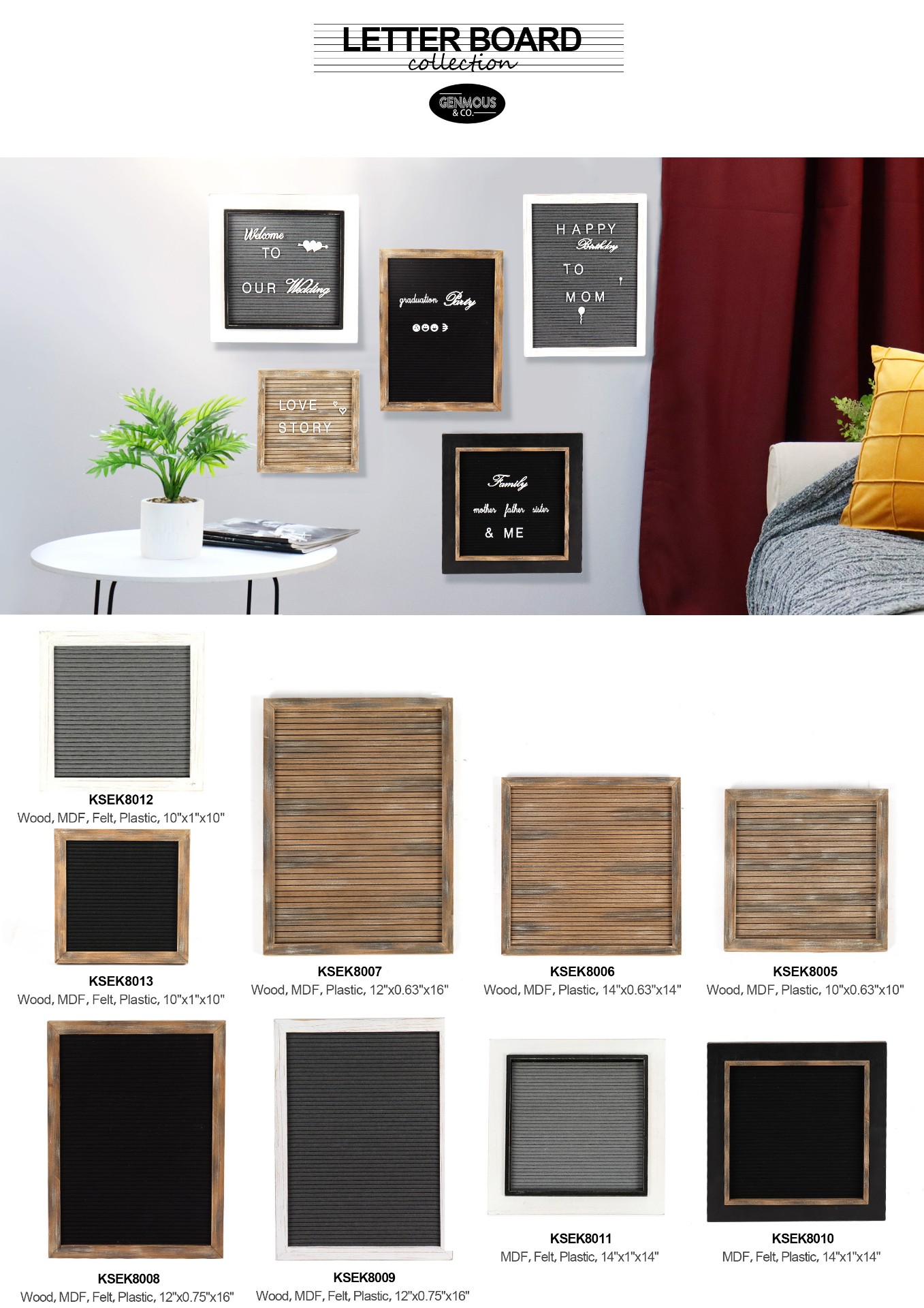 Catalog-GenMous Letter Board Collection